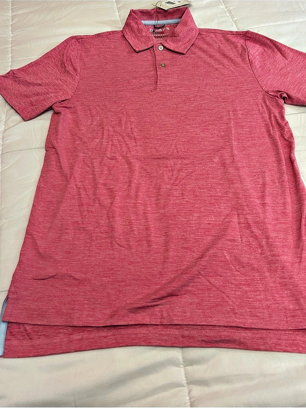 Chaps Everyday Performance Polo in Pink Size Small NWT